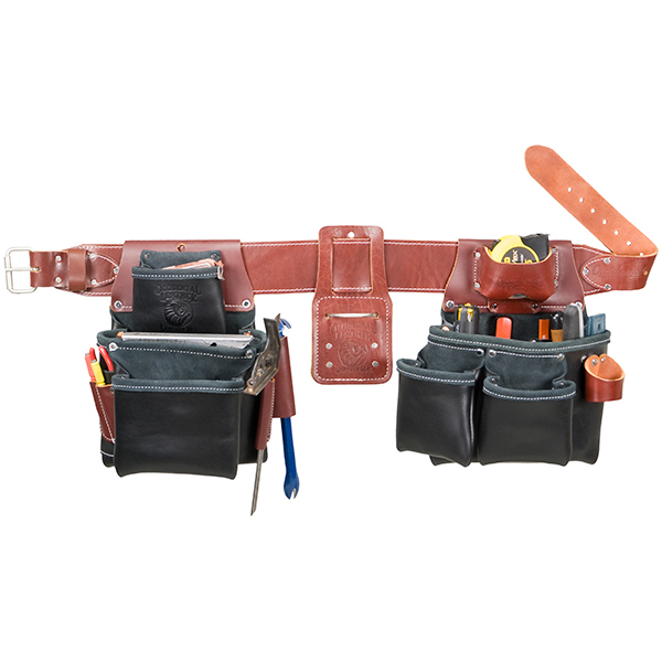 OCCIDENTAL B5080DB SM BLACK LEATHER PRO FRAMER TOOL BELT SET